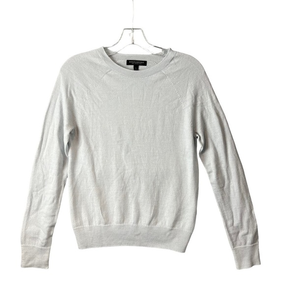 Banana Republic Sweaters - Banana Republic Pale Blue Merino Wool Crewneck Pullover Sweater Size Small